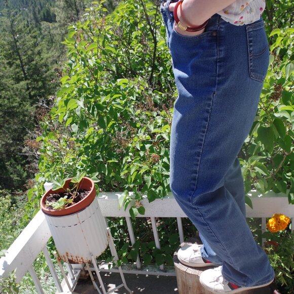 Vintage High Rise Lee Relaxed Fit Made In Mexico Women's Jeans - Picture 5 of 6